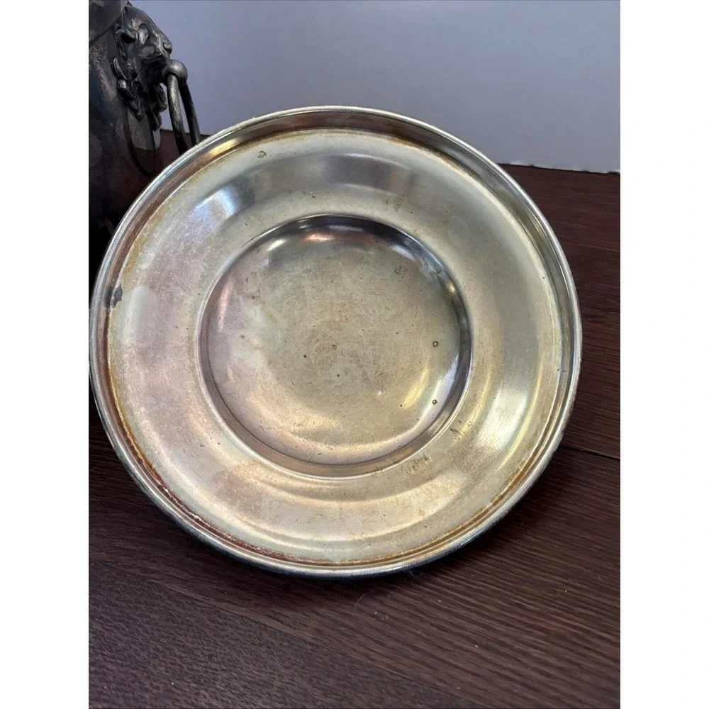 VTG Crosby E.P.C #2‎ Vacuum Sealed Ice Bucket With Lid, Lion Head Ring Handles